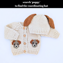 Load image into Gallery viewer, Huggalugs - Puppy Cardigan Sweater Baby & Toddler - 0-6 months