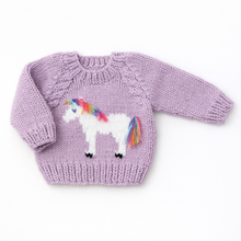 Load image into Gallery viewer, Huggalugs - Unicorn Sweater for Baby & Toddler Girls - 6-12 months