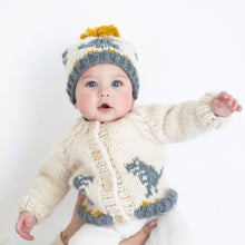 Load image into Gallery viewer, Huggalugs - T-Rex Cardigan Sweater for Baby & Toddler due July: 0-6 months