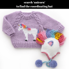 Load image into Gallery viewer, Huggalugs - Unicorn Sweater for Baby & Toddler Girls - 6-12 months