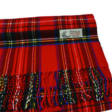 Load image into Gallery viewer, Glory Max - Unisex Soft Cashmere Feel Stewart Plaid Winter Muffler Scarf - Black