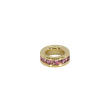Load image into Gallery viewer, Maya J - Mini Birthstone Charms - 8mm Gold-Plated - 6 Pack (By Month) - May - White