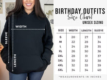 Load image into Gallery viewer, BIRTHDAY OUTFITS - Custom Varsity Embroidered Crewneck/Hoodies: White / Hoodie / M