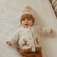 Load image into Gallery viewer, Huggalugs - Oh Deer Cardigan Sweater Baby & Toddler: 0-6 months