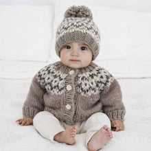 Load image into Gallery viewer, Huggalugs - Fairisle Pebble Cardigan Sweater for Baby & Toddler - 2-3T