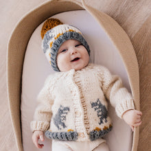 Load image into Gallery viewer, Huggalugs - T-Rex Cardigan Sweater for Baby & Toddler due July: 12-18 months