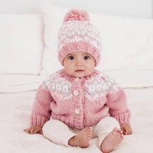 Load image into Gallery viewer, Huggalugs - Fairisle Rosy Cardigan Sweater for Baby & Toddler: 6-12 months