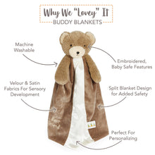 Load image into Gallery viewer, Bunnies By the Bay - Cubby Bear Buddy Blanket