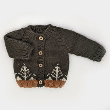 Load image into Gallery viewer, Huggalugs - Forest Loden Cardigan Sweater Baby & Toddler: 18-24 months