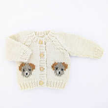 Load image into Gallery viewer, Huggalugs - Puppy Cardigan Sweater Baby & Toddler - 0-6 months