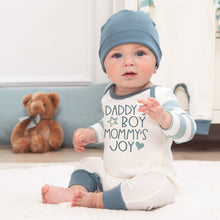 Load image into Gallery viewer, Tesa Babe - Daddy's Boy Mommy's Joy Bamboo Romper: 6-12M