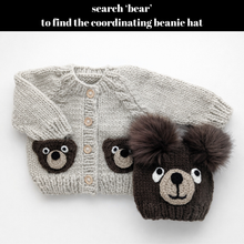 Load image into Gallery viewer, Huggalugs - Brown Bear Cardigan for Baby & Toddler - 2-3T