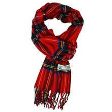 Load image into Gallery viewer, Glory Max - Unisex Soft Cashmere Feel Stewart Plaid Winter Muffler Scarf - Green