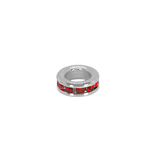 Load image into Gallery viewer, Maya J - Mini Birthstone Charms - 8mm Gold-Plated - 6 Pack (By Month) - June - White