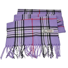 Load image into Gallery viewer, Glory Max - Unisex Winter Scarf Classic Tartan Plaid Soft Cashmere Feel - Purple