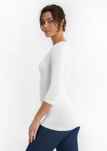 Load image into Gallery viewer, ELIETIAN - Three Quarter Sleeve Top: CHOCOLATE / One Size