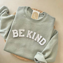 Load image into Gallery viewer, Threads And Needles, INC. - Be Kind Sweatshirt, Mental Health Sweatshirt: Light Pink / M