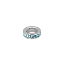 Load image into Gallery viewer, Maya J - Mini Birthstone Charms - 8mm Gold-Plated - 6 Pack (By Month) - June - White