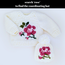 Load image into Gallery viewer, Huggalugs - Rose Crew Neck Sweater for Baby & Toddler SALE - 12-18 months