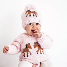 Load image into Gallery viewer, Huggalugs - Pony Sweater Blush for Baby & Toddler: 6-12 months