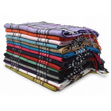 Load image into Gallery viewer, Glory Max - Unisex Winter Scarf Classic Tartan Plaid Soft Cashmere Feel - Black