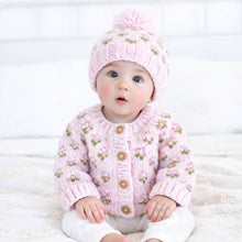 Load image into Gallery viewer, Huggalugs - Bitty Blooms Blush Cardigan Sweater for Baby & Toddler - 2-3T