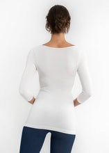 Load image into Gallery viewer, ELIETIAN - Three Quarter Sleeve Top: CHOCOLATE / One Size