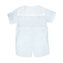 Load image into Gallery viewer, Petit Ami & Zubels - Nautical Sailor Bobby Suit - Navy / 12 Month