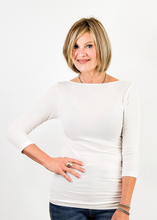 Load image into Gallery viewer, ELIETIAN - Three Quarter Sleeve Top: CHOCOLATE / One Size