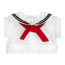 Load image into Gallery viewer, Petit Ami & Zubels - Nautical Sailor Bobby Suit - Navy / 3 Month
