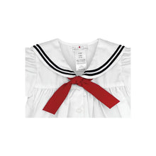 Load image into Gallery viewer, Petit Ami & Zubels - Nautical Sailor Dress - Navy / 9 Month