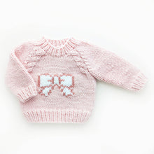 Load image into Gallery viewer, Huggalugs - Bow Sweater for Baby &amp; Toddler Girls - 6-12 months
