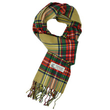Load image into Gallery viewer, Glory Max - Unisex Soft Cashmere Feel Stewart Plaid Winter Muffler Scarf - Navy
