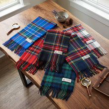 Load image into Gallery viewer, Glory Max - Unisex Soft Cashmere Feel Stewart Plaid Winter Muffler Scarf - Black
