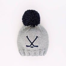 Load image into Gallery viewer, Huggalugs - Hockey Beanie Hat Ice Grey Baby &amp; Kids due July: S (0-6 months)
