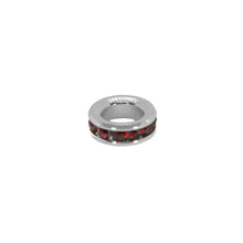 Load image into Gallery viewer, Maya J - Mini Birthstone Charms - 8mm Gold-Plated - 6 Pack (By Month) - June - White
