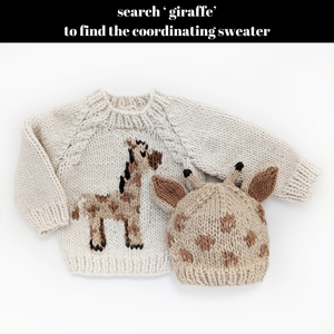 Huggalugs - Giraffe Beanie Hat for Baby & Kids due July: S (0-6 months)