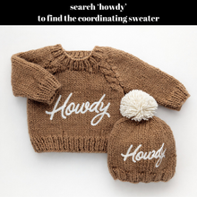 Load image into Gallery viewer, Huggalugs - Howdy Beanie Hat Pecan for Baby &amp; Kids - S (0-6 months)
