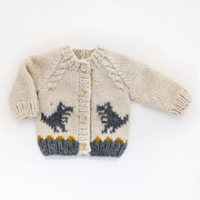 Load image into Gallery viewer, Huggalugs - T-Rex Cardigan Sweater for Baby &amp; Toddler due July: 12-18 months
