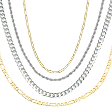 Load image into Gallery viewer, Maya J - Original &amp; Mini Birthstone Charm Necklaces - 6 Pk (By Style): Yellow / 20&quot; / Figaro Chain
