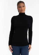 Load image into Gallery viewer, ELIETIAN - Long Sleeve Mock Neck Top: Black / One Size
