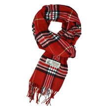 Load image into Gallery viewer, Glory Max - Unisex Winter Scarf Classic Tartan Plaid Soft Cashmere Feel  - Black
