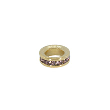 Load image into Gallery viewer, Maya J - Mini Birthstone Charms - 8mm Gold-Plated - 6 Pack (By Month) - June - White
