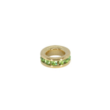 Load image into Gallery viewer, Maya J - Mini Birthstone Charms - 8mm Gold-Plated - 6 Pack (By Month) - June - White
