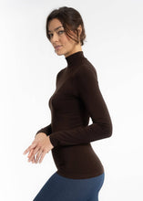 Load image into Gallery viewer, ELIETIAN - Long Sleeve Mock Neck Top: Black / One Size
