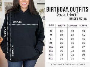 BIRTHDAY OUTFITS - Custom Varsity Embroidered Crewneck/Hoodies: White / Hoodie / S