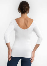 Load image into Gallery viewer, ELIETIAN - Three Quarter Sleeve Top: CHOCOLATE / One Size
