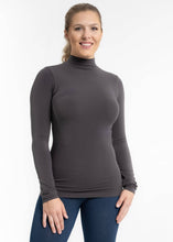 Load image into Gallery viewer, ELIETIAN - Long Sleeve Mock Neck Top: Black / One Size
