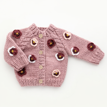 Load image into Gallery viewer, Huggalugs - Pansy Cardigan Rosy for Baby &amp; Toddler - 0-6 months

