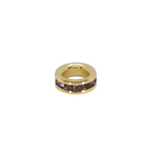 Load image into Gallery viewer, Maya J - Mini Birthstone Charms - 8mm Gold-Plated - 6 Pack (By Month) - June - Yellow
